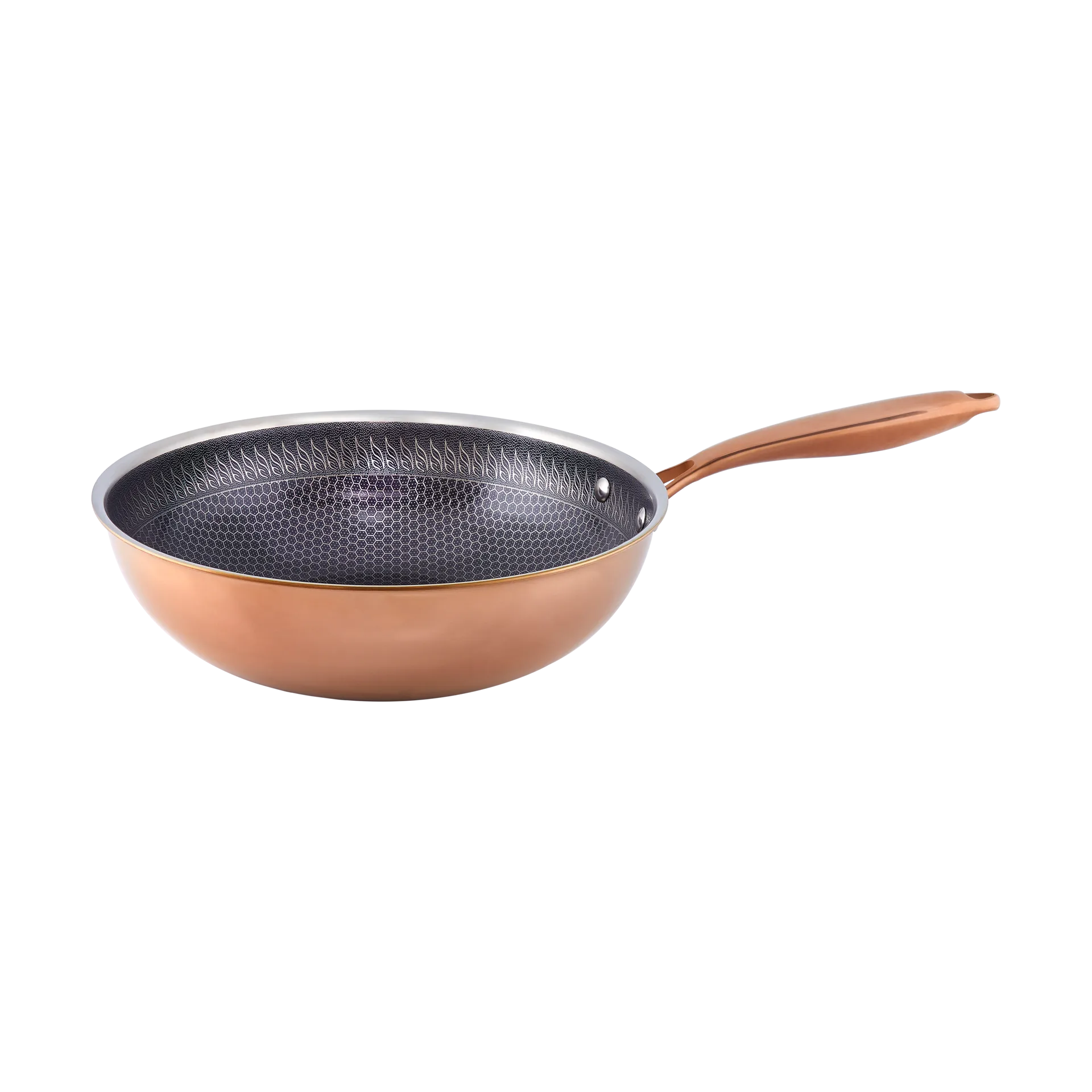 Hâws Santo wokpanna hybrid coating Ø28 cm, Rose Gold Hâws