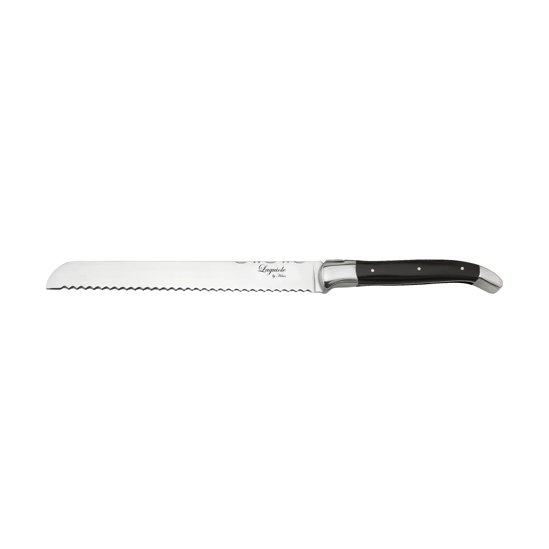 Laguiole by Hâws brödkniv 24,4 cm, Black Hâws