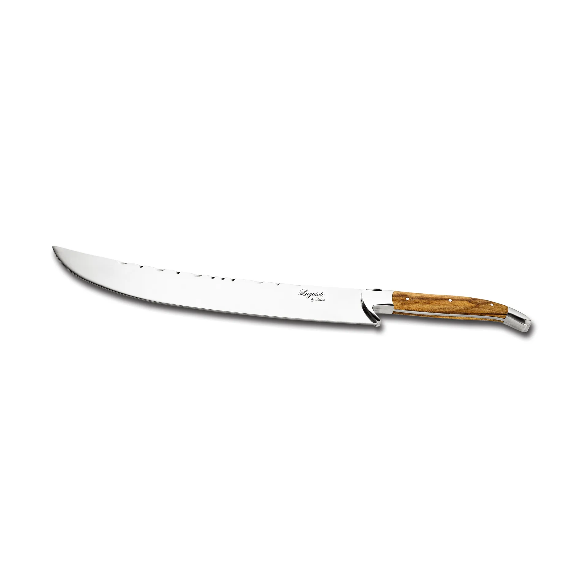 Laguiole By Hâws champagnesabel 27 cm, Olivträ-rostfritt stål Hâws