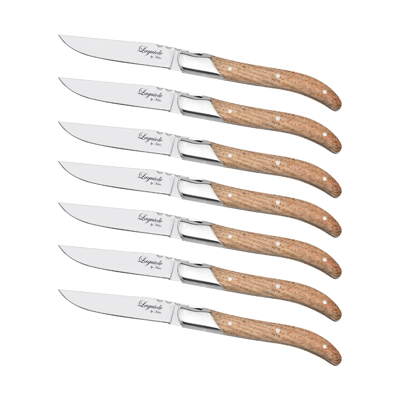 Laguiole By Hâws grillkniv 6-pack, Oak Hâws