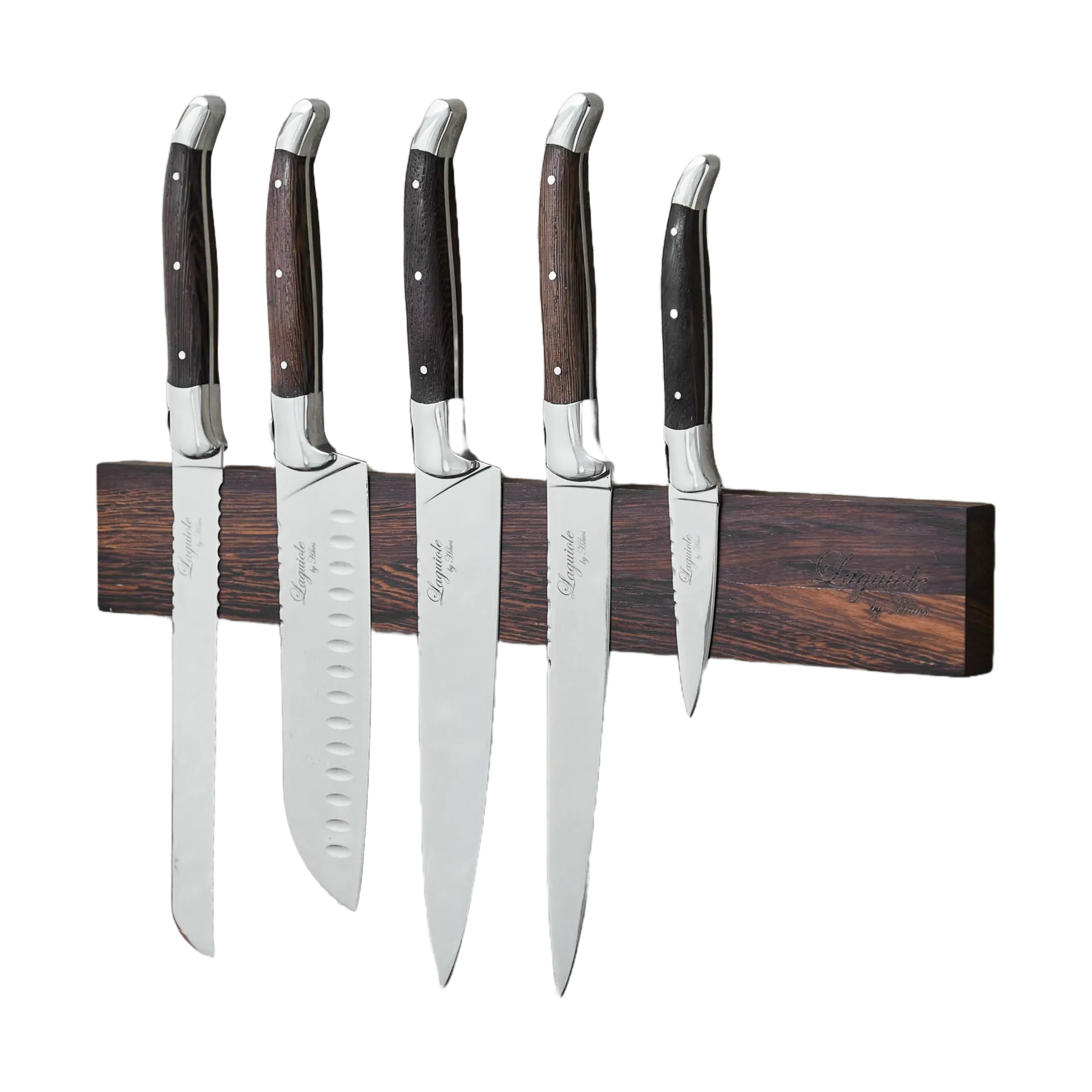 Laguiole by Hâws knivset med magnetlist 6-delar, Wengé Hâws