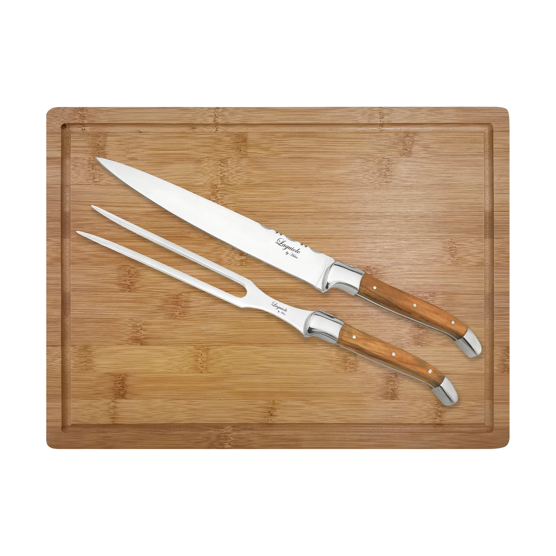 Laguiole By Hâws trancherset med skärbräda 3-delar, Olive Hâws