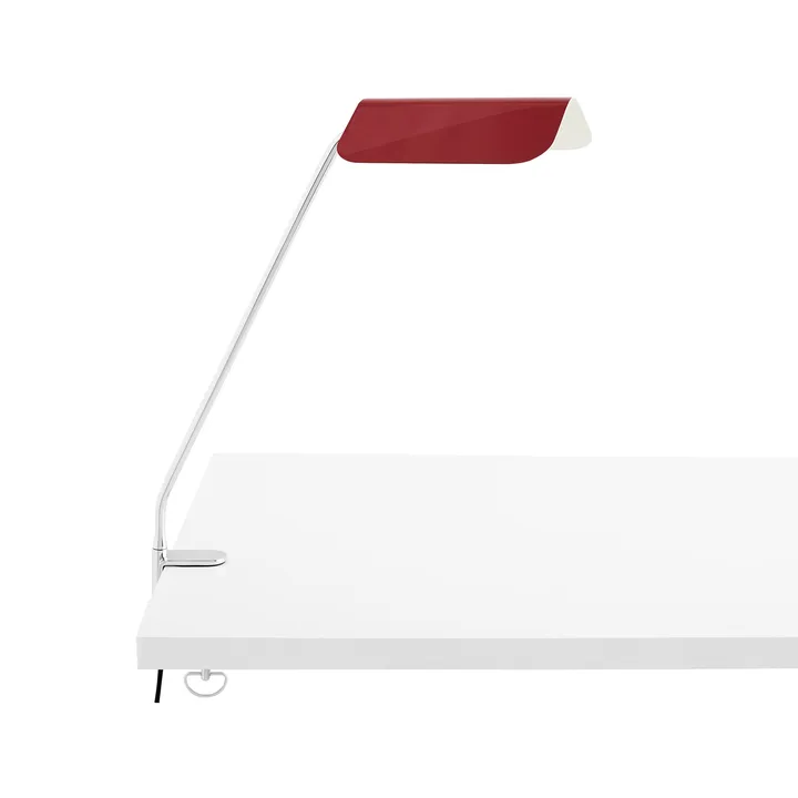 Apex Clip skrivbordslampa - Maroon red - HAY