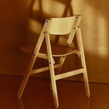 Backflip Chair stol - Golden lackerad bok - HAY