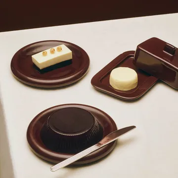 Barro tallrik - Burgundy, Ø18 cm, 2-pack - HAY