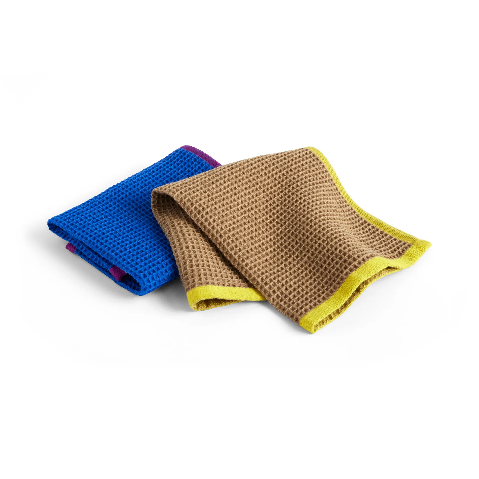 Canteen disktrasa 31x31 cm 2-pack, Blue/fuchsia-Beige/yellow HAY
