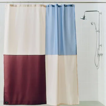 Check duschdraperi 180x200 cm - Burgundy - HAY
