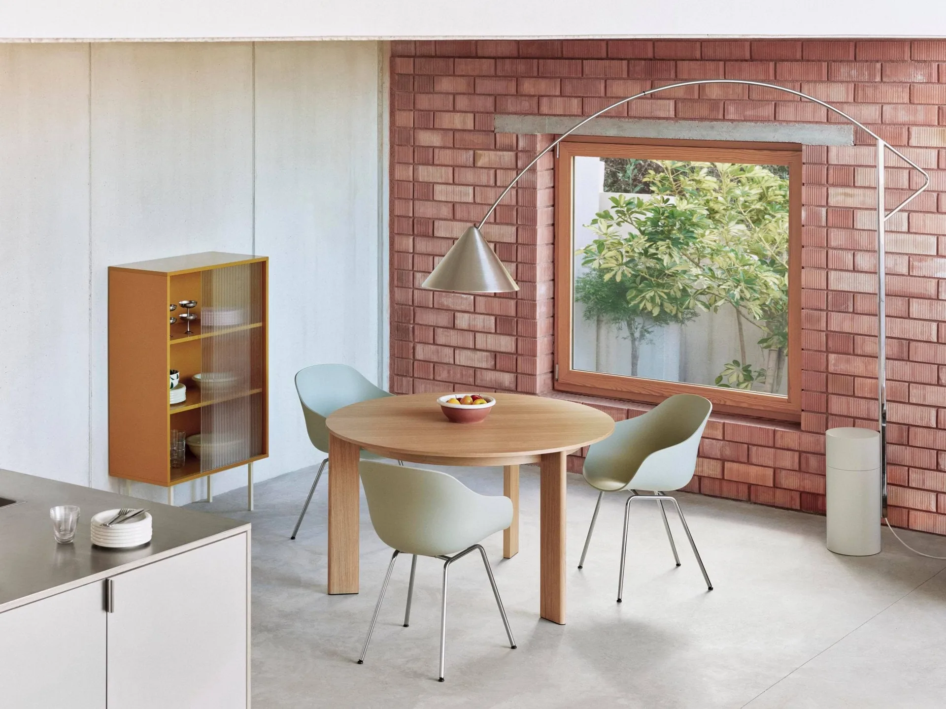 Compass golvlampa, Silver HAY
