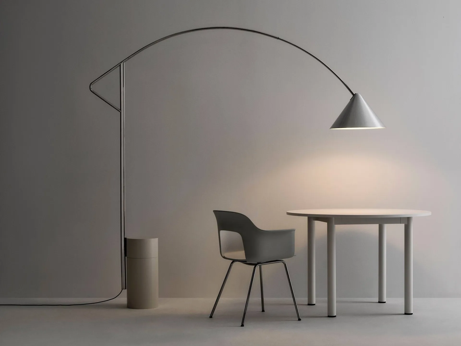 Compass golvlampa, Silver HAY