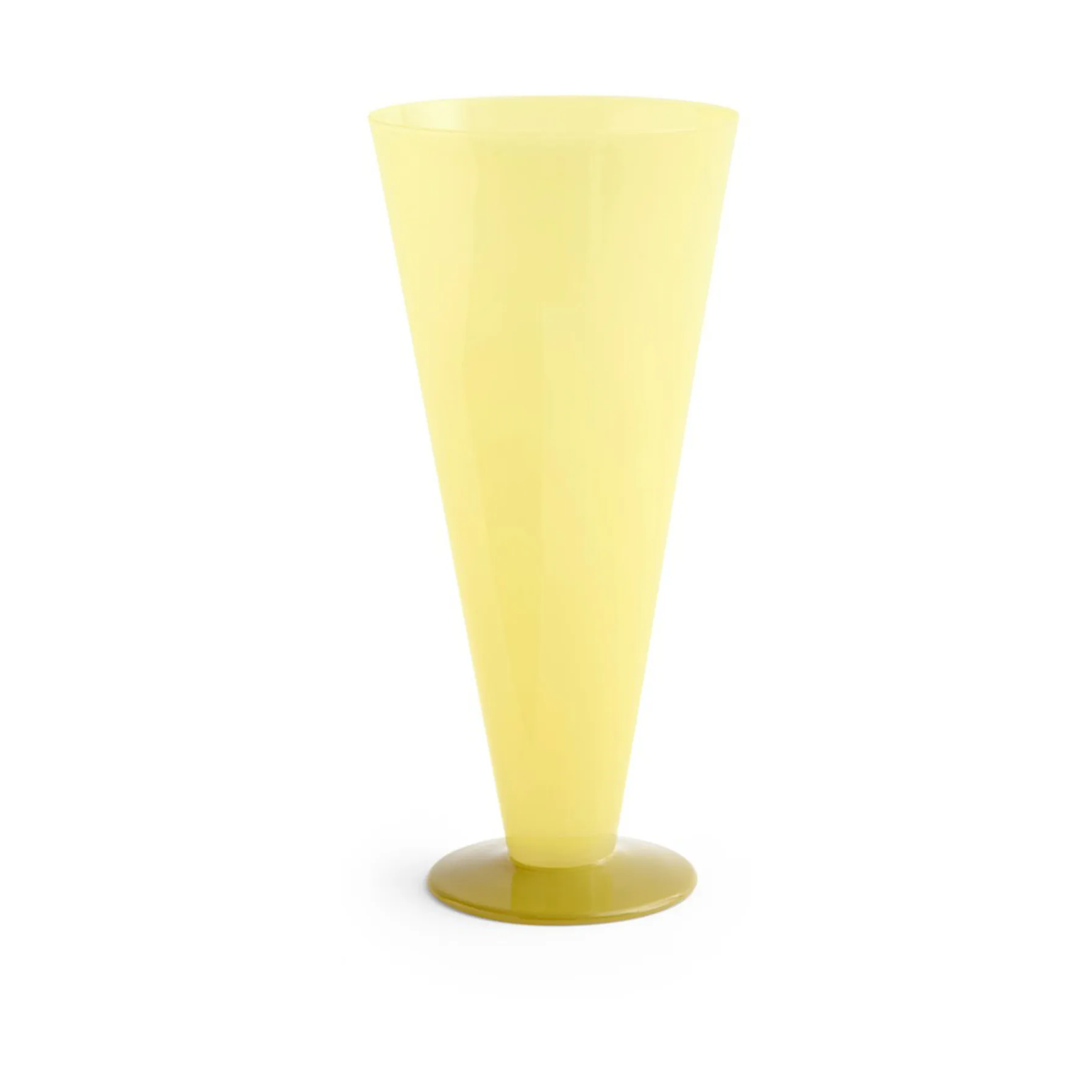 Conical vas, Yellow-lime green, large HAY