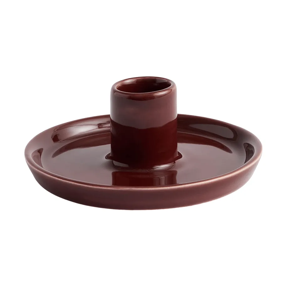 HAY Disc ljusstake Chestnut brown, small, Ø10x4,8 cm
