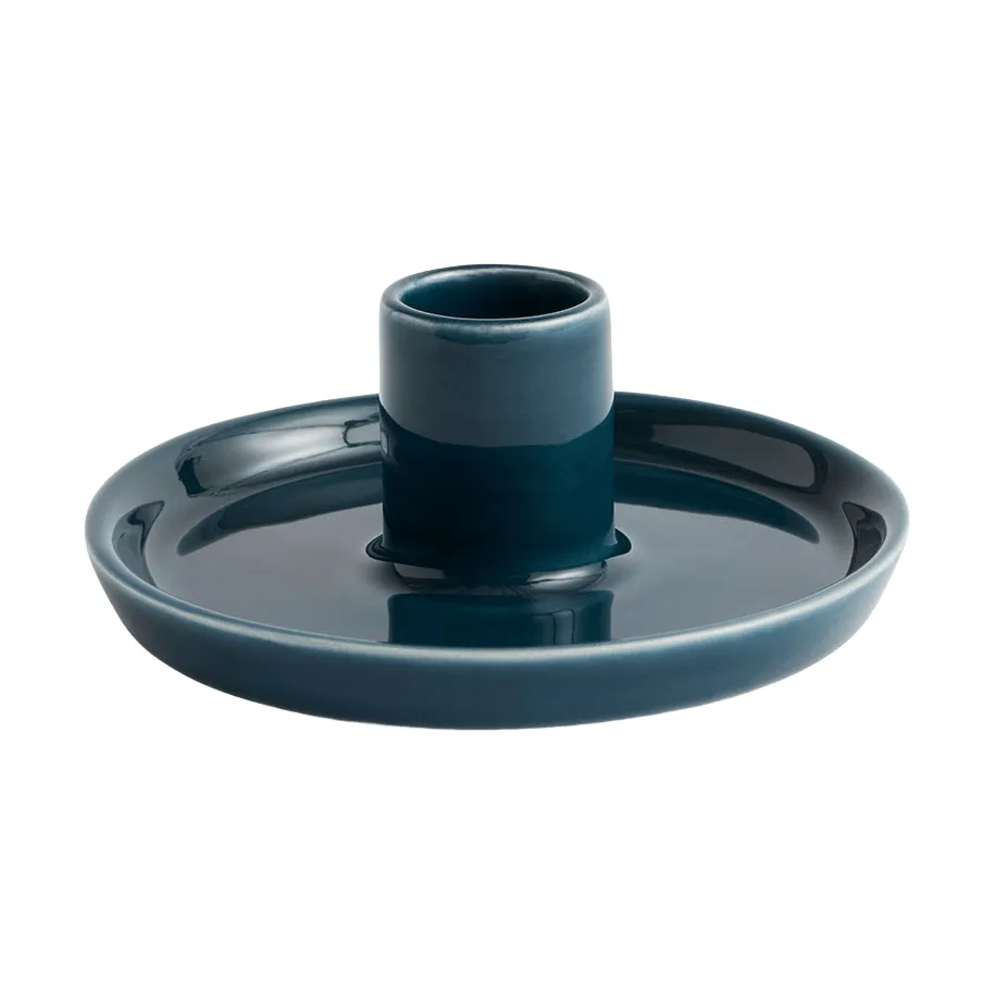 HAY Disc ljusstake Dark teal, small, Ø10x4,8 cm