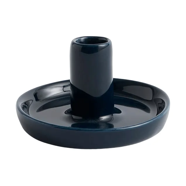HAY Disc ljusstake Midnight blue, Ø7x4 cm