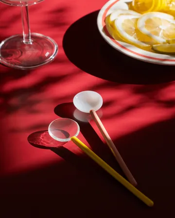 Duo glassked 2-pack - Light pink-bright orange - HAY