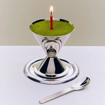 Essential Steel glasskål - Rostfritt stål, 10,5xØ10 cm - HAY