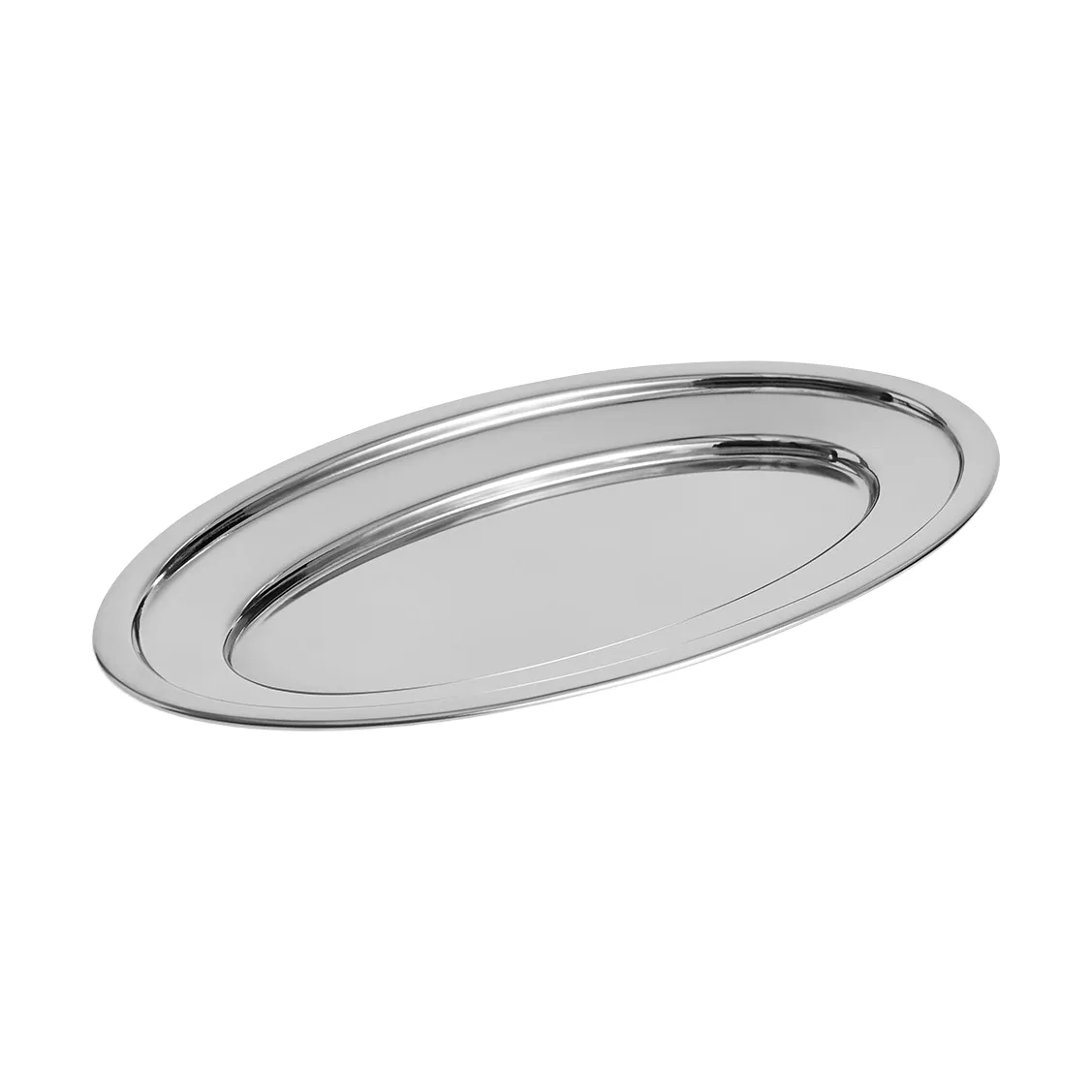 HAY Essential Steel serveringsfat Rostfritt stål, ovalt, medium