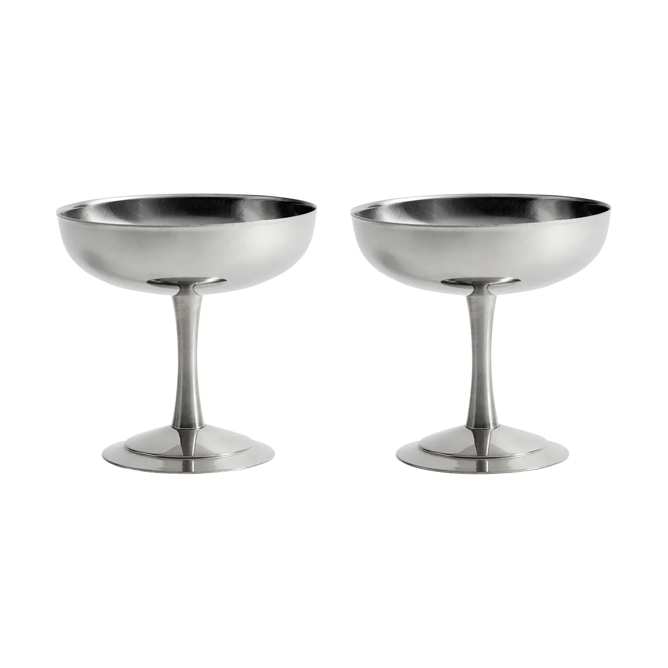 HAY Italian Ice Cup dessertskål 2-pack Rostfritt stål