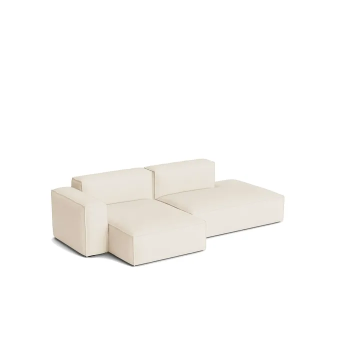 Mags Soft Low Armrest soffa 2,5-sits kombination 3 - Turf cream, vänsterställd, avtagbar klädsel - HAY