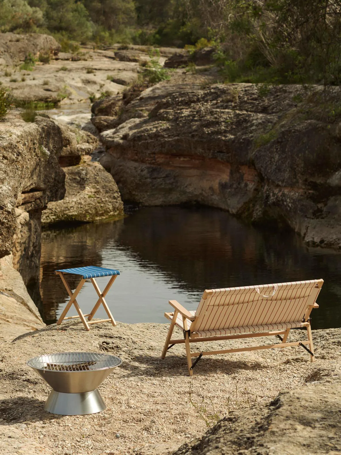 Outdoor Market grill, Rostfritt stål, Ø60 cm HAY
