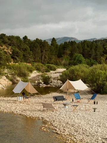 Outdoor Market kylväska - Blue-beige - HAY