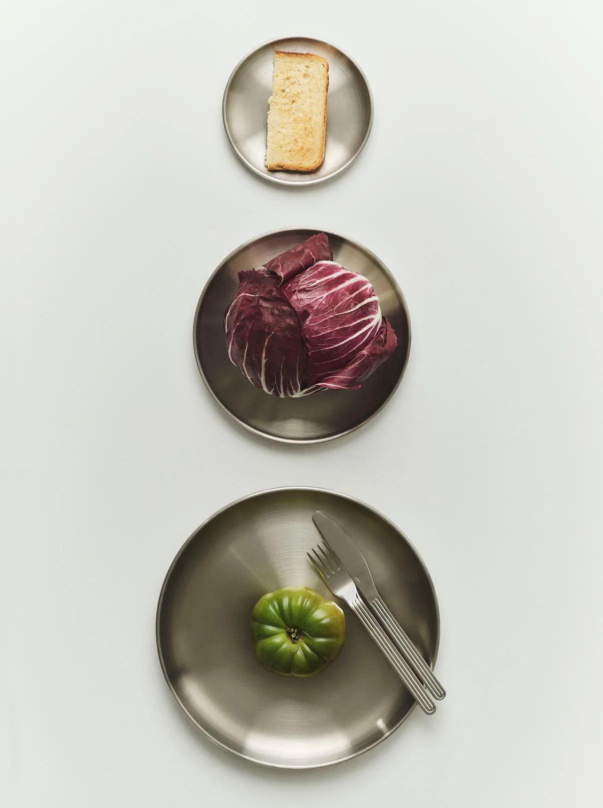 Outdoor Market tallrik, Rostfritt stål, Ø13,5 cm, 2-pack HAY