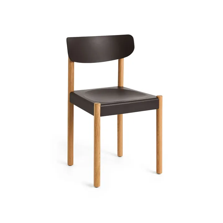 Pack Chair 10 stol - Oljad ek-graphite brown - HAY