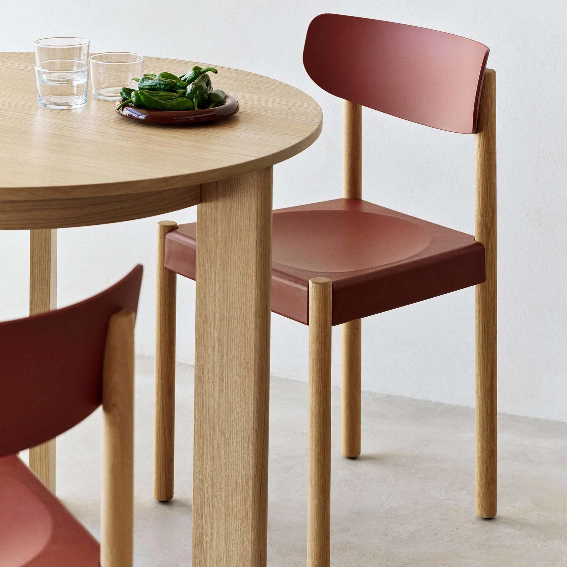 Pack Chair 10 stol, Oljad ek-hull red HAY Pack Chair 10 stol, Oljad ek-hull red HAY