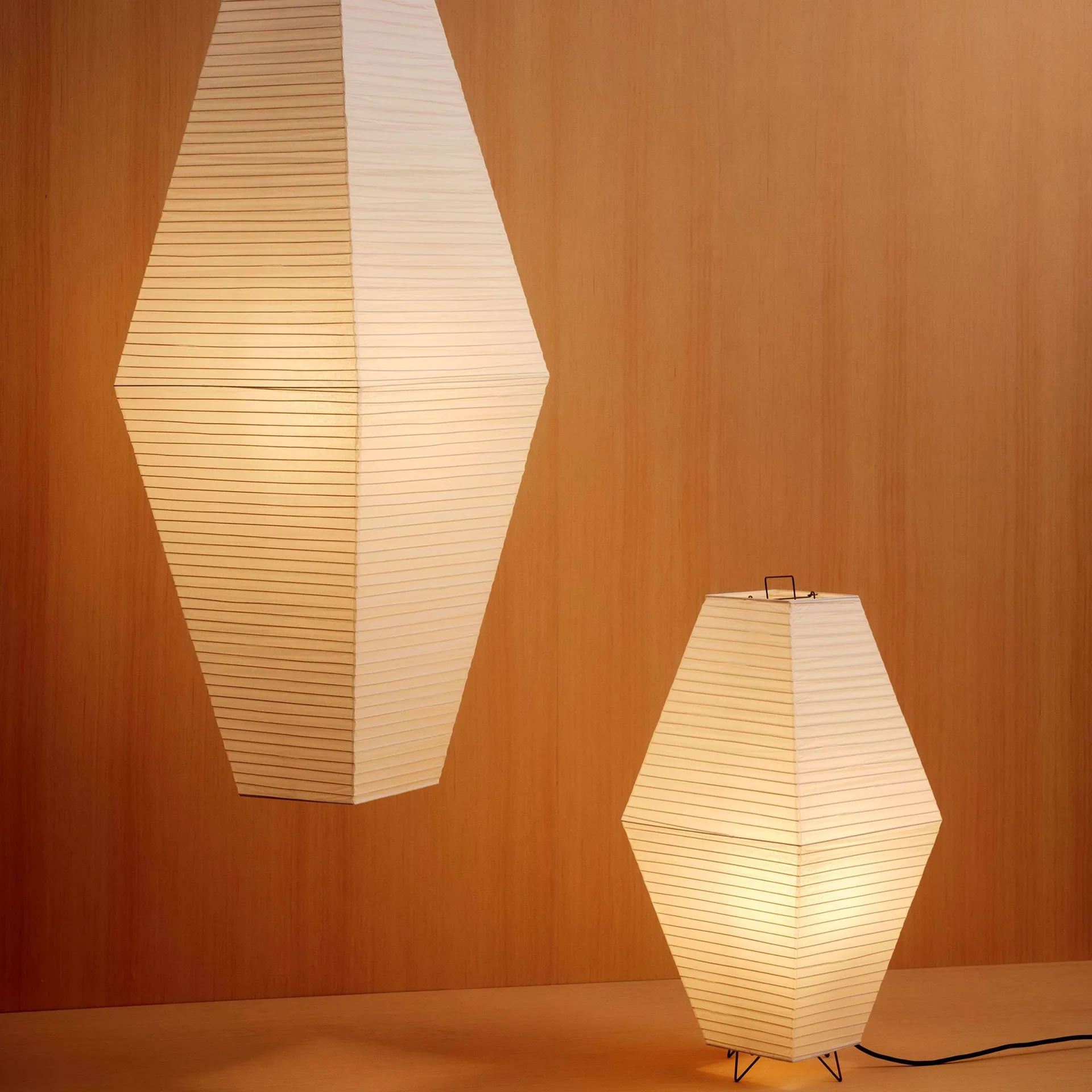 Paper Shade Prism lampskärm för golv-bordslampa, Classic white, 30x66 cm HAY