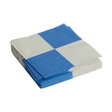 HAY Pattern Dinner Check servett 40×40 cm 20-pack Grey-blue L