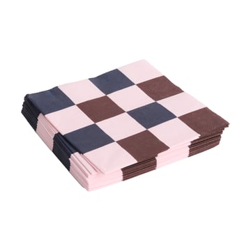 HAY Pattern Dinner Check servett 40×40 cm 20-pack Light pink-bordeaux-black M