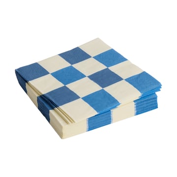 HAY Pattern Dinner Check servett 40×40 cm 20-pack Off white-blues M