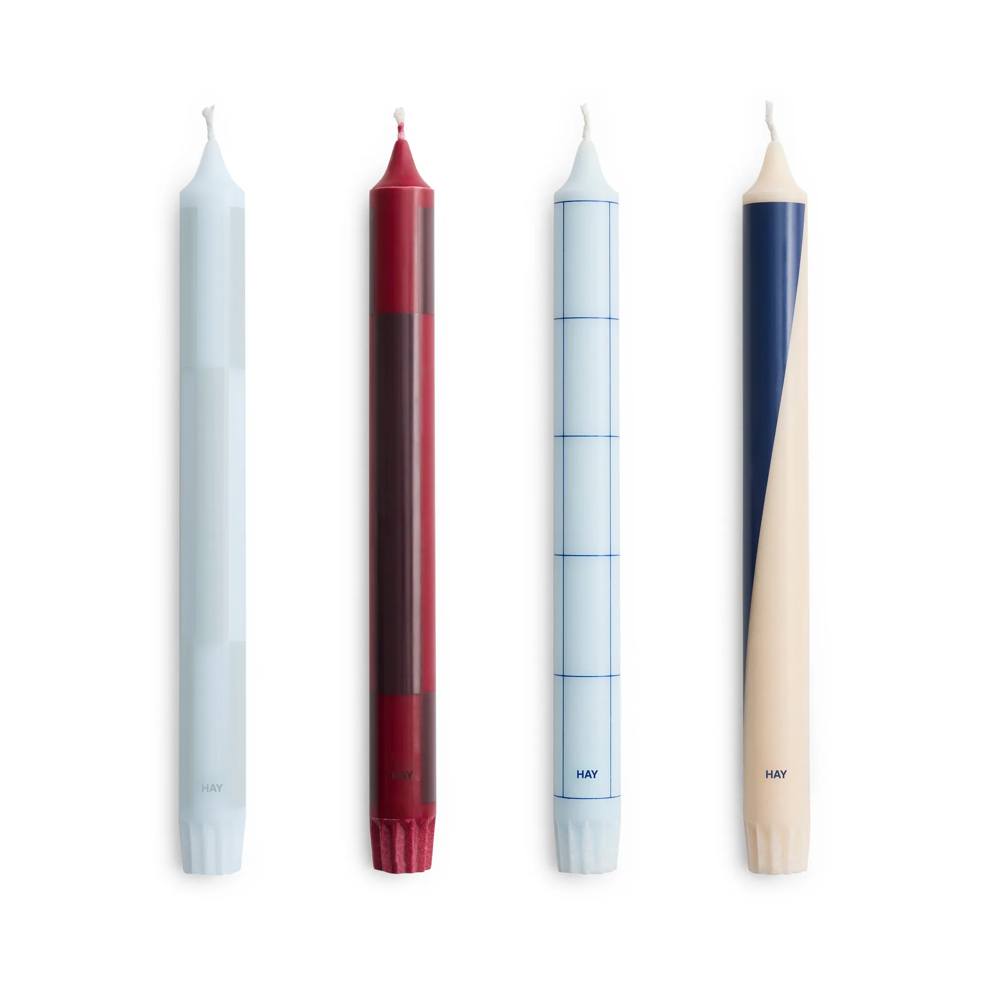 Pattern ljus mix 4-pack, Blues-bordeaux HAY