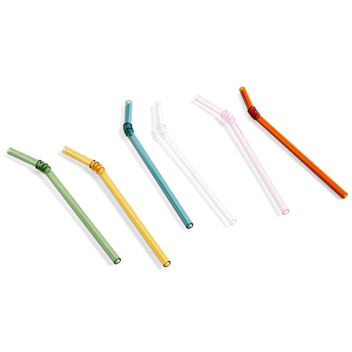 Sip Swirl sugrör 6-pack, Multi HAY
