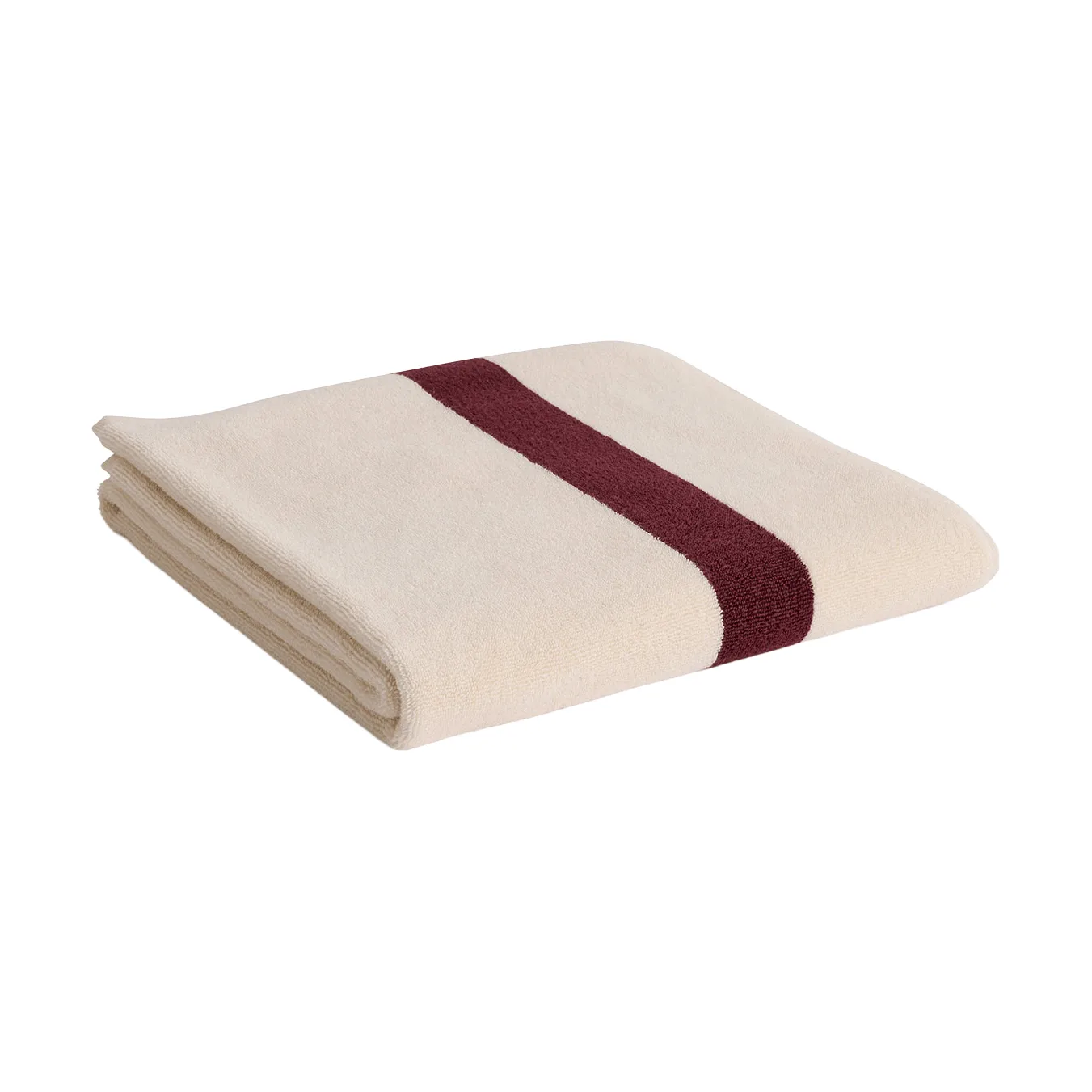 Stripe handduk, Burgundy, 70x140 cm HAY