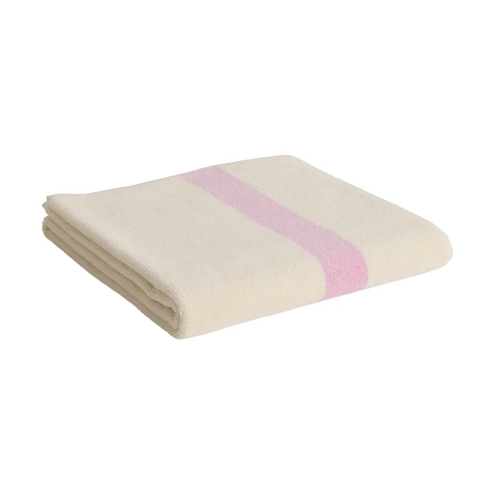 Stripe handduk - Cool pink, 70x140 cm - HAY