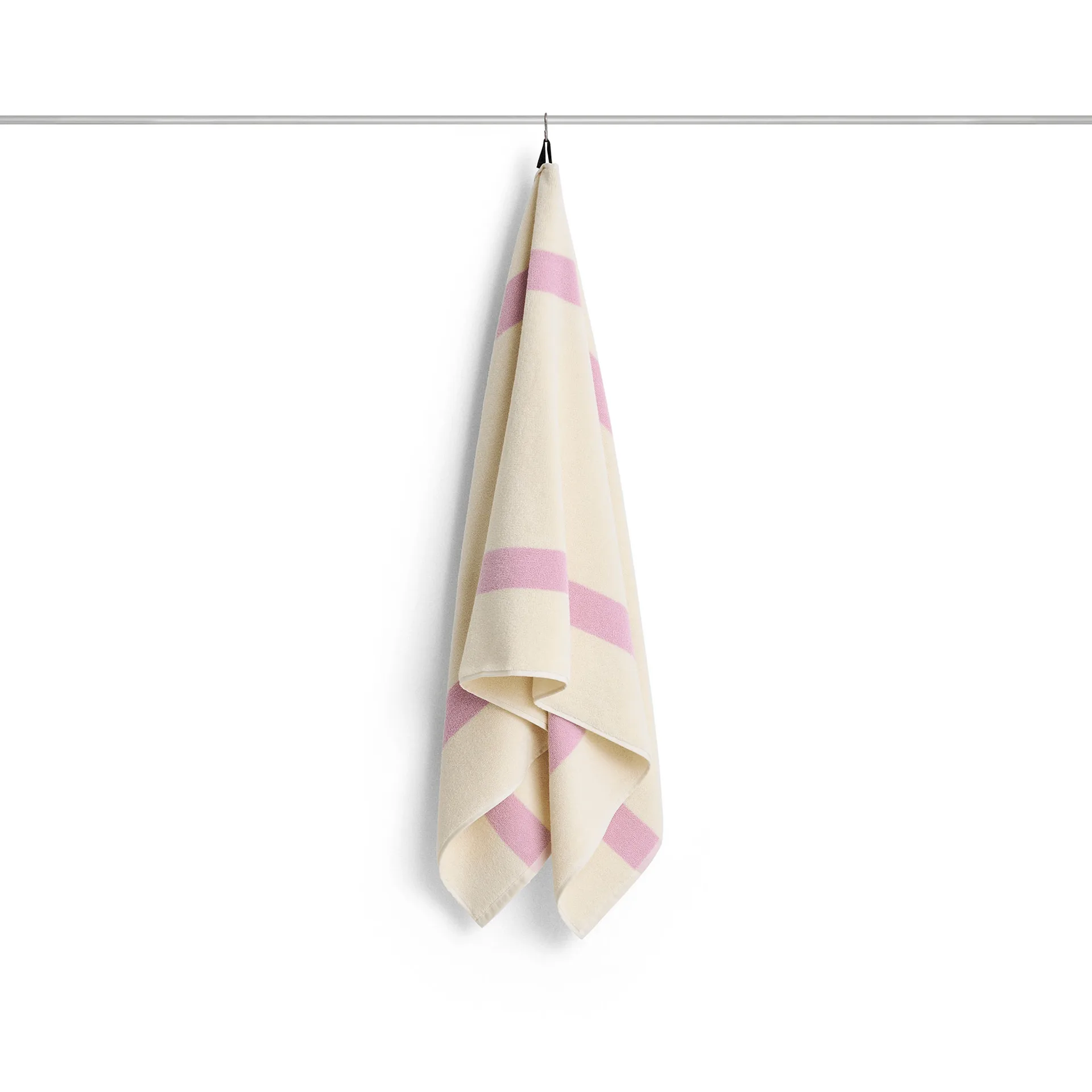 Stripe handduk, Cool pink, 70x140 cm HAY
