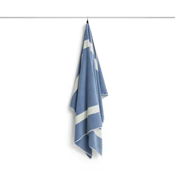Stripe handduk - Dusty blue, 100x150 cm - HAY