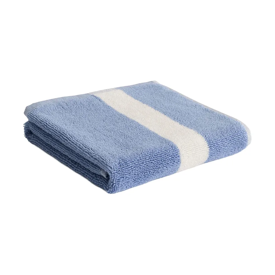 Stripe handduk, Dusty blue, 40x60 cm HAY