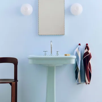 Stripe handduk - Dusty blue, 40x60 cm - HAY