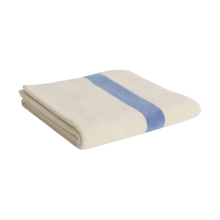 Stripe handduk - Dusty blue, 70x140 cm - HAY