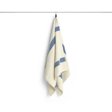 Stripe handduk - Dusty blue, 70x140 cm - HAY