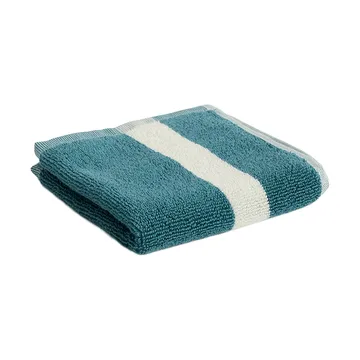 Stripe handduk - Petrol blue, 30x30 - HAY