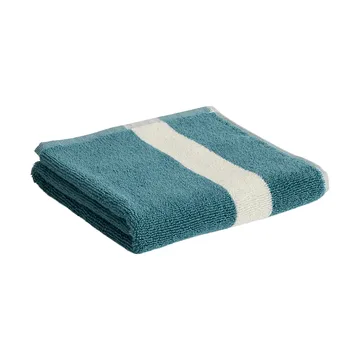 Stripe handduk - Petrol blue, 40x60 cm - HAY