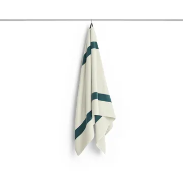 Stripe handduk - Petrol blue, 70x140 cm - HAY