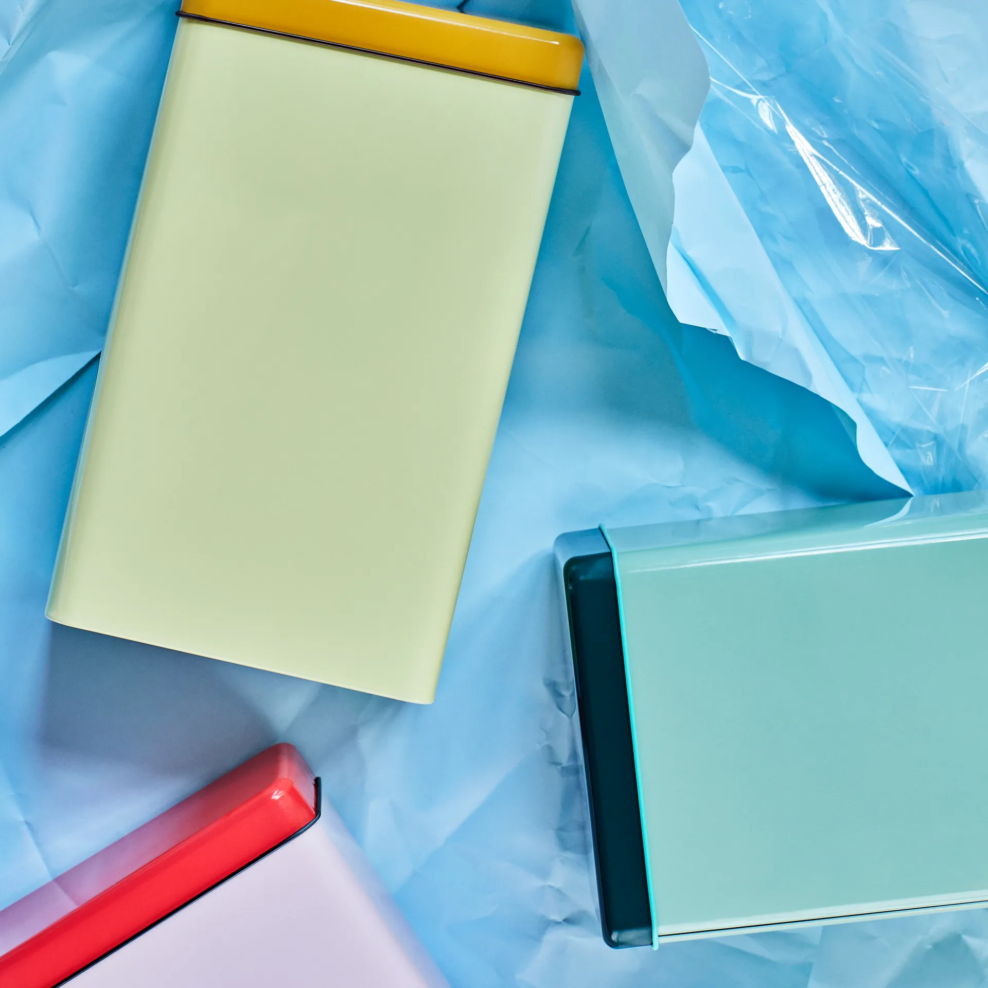 Tin by Sowden plåtburk, Gul HAY