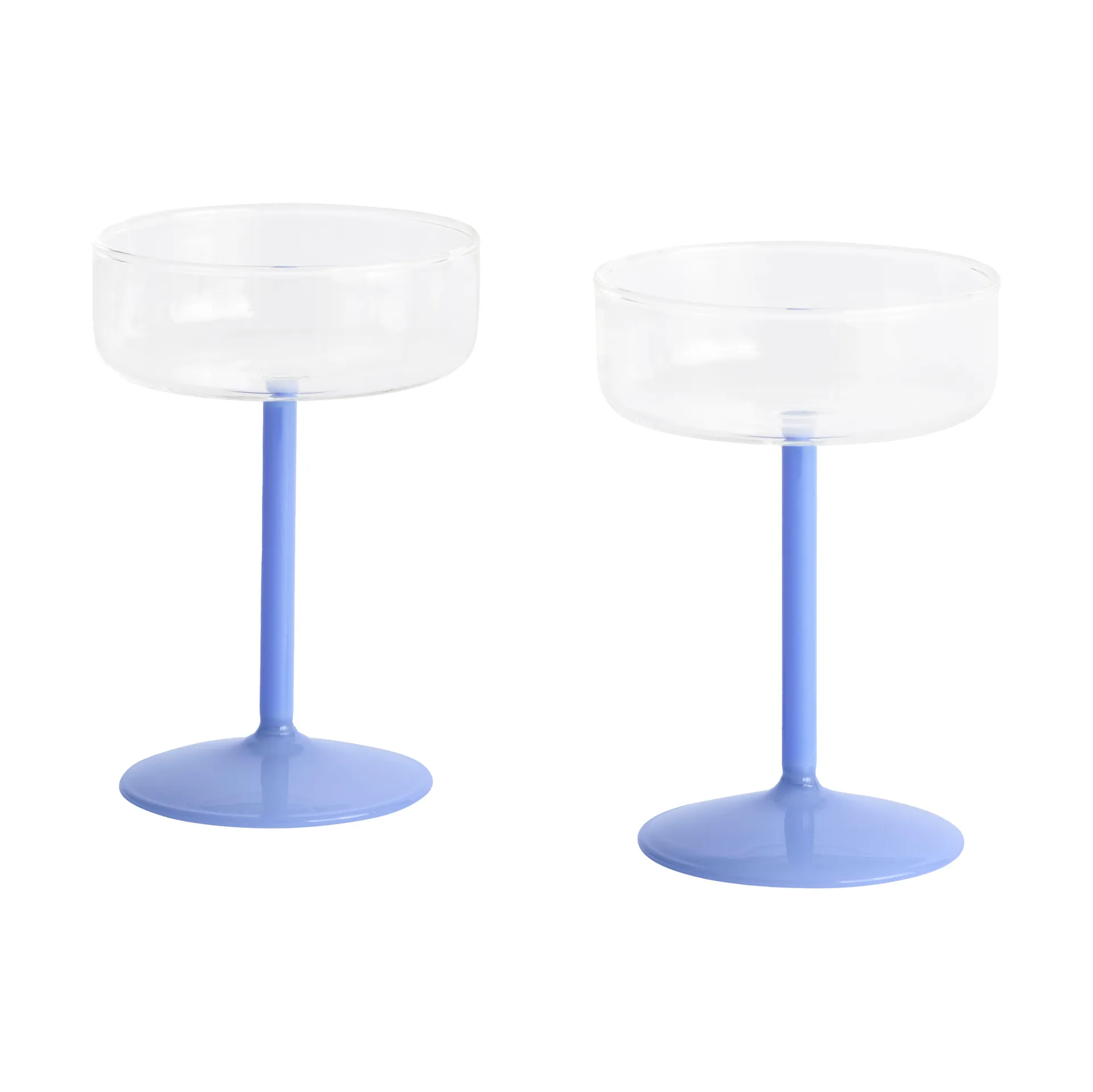 Tint coupeglas 20 cl 2-pack, Clear-jade light blue HAY