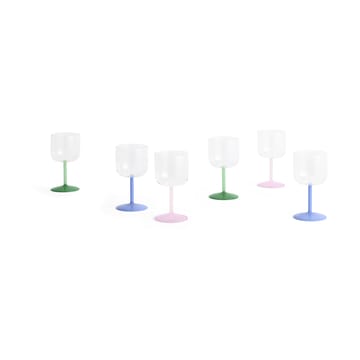 Tint vinglas 25 cl 2-pack - Grå - HAY