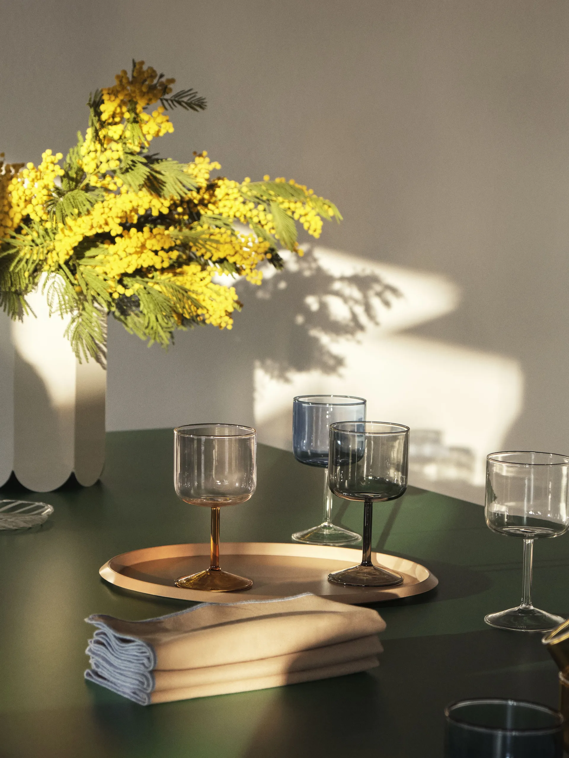 Tint vinglas 25 cl 2-pack, Rosa-gul HAY