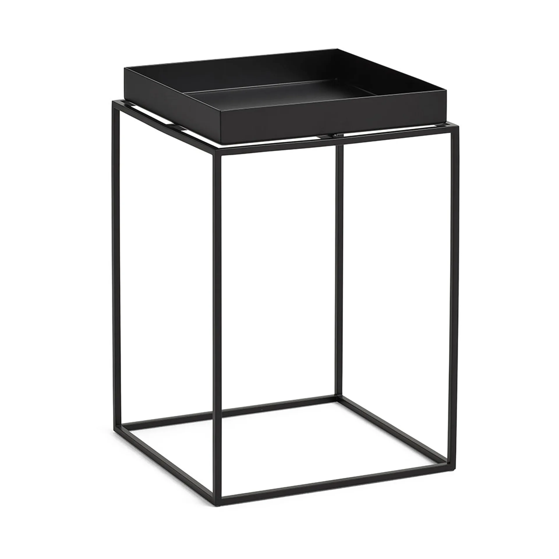 HAY Tray Table medium brickbord Black, 30x30x44 cm
