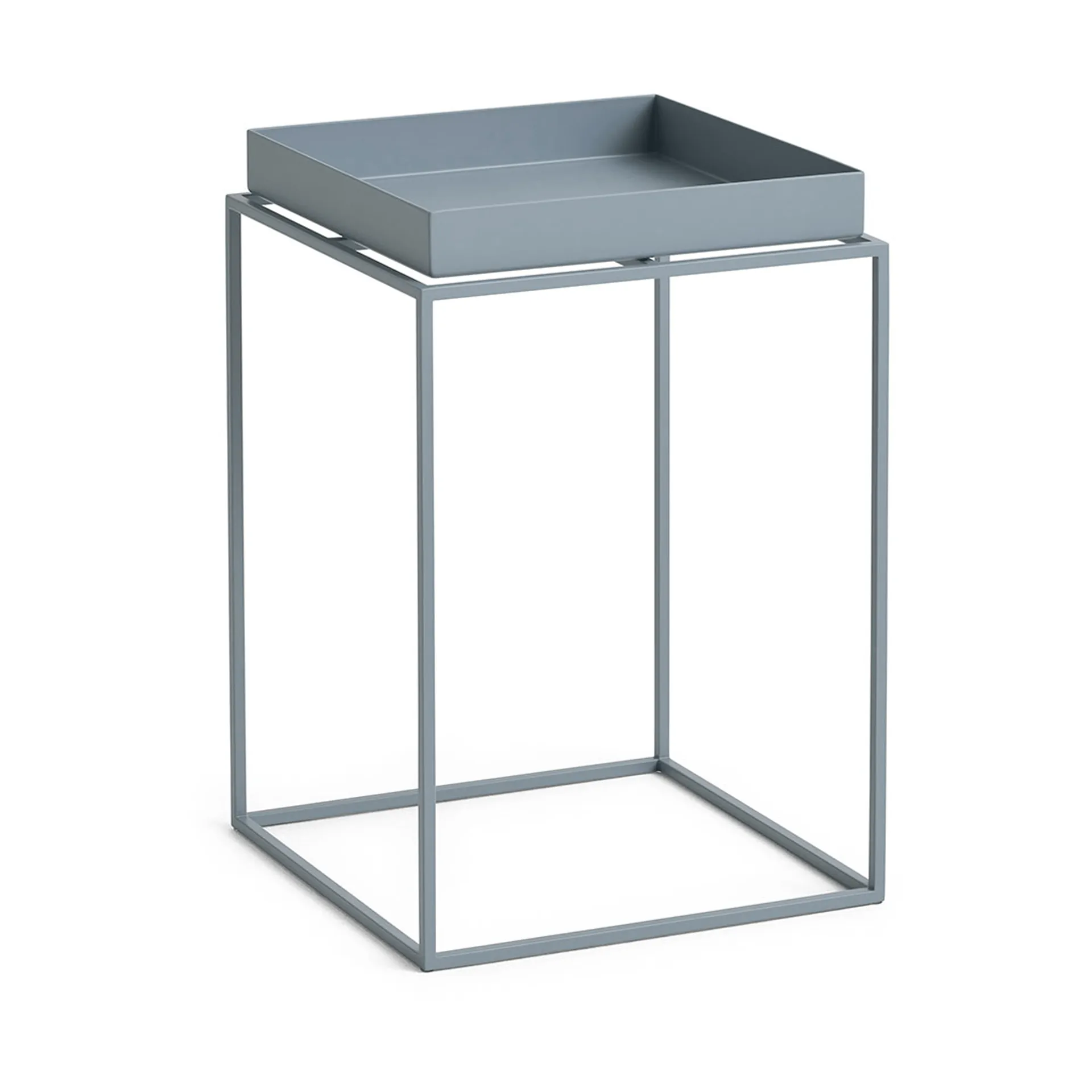 HAY Tray Table medium brickbord Pigeon blue, 30x30x44 cm